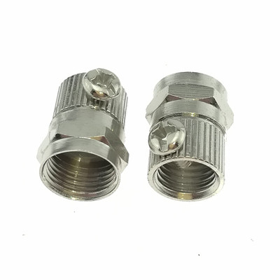 超短螺丝英制F头插头有线电视高清机顶盒分配器面板连接头免工具