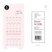 可爱烫银丝带蝴蝶结手帐素材装 韩国sonia贴纸 迷你系列deco.13 饰