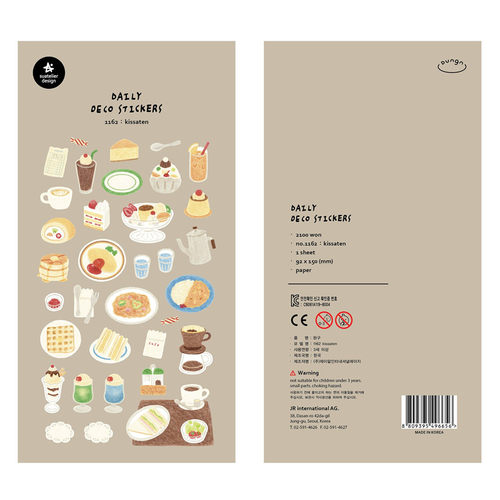 韩国sonia贴纸蛋糕美食下午茶