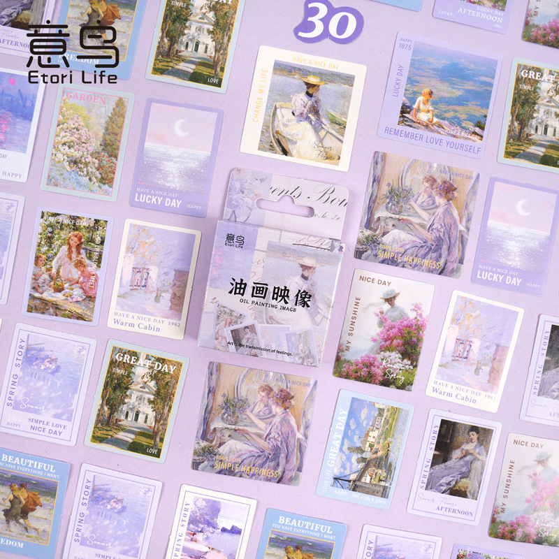 Etori盒装贴纸油画映像