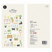 green alley 韩国sonia贴纸 绿色小巷可爱猫咪手帐素材装 饰贴画