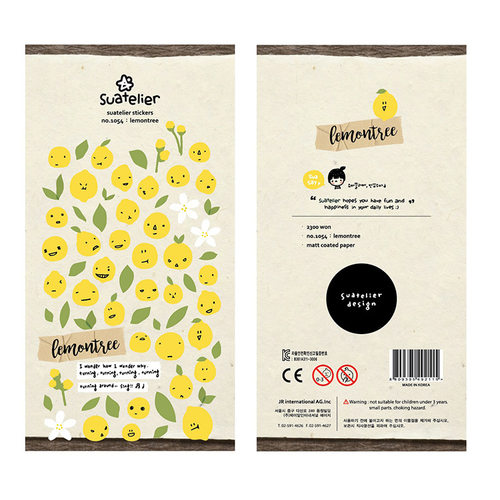 韩国sonia贴纸lemontree