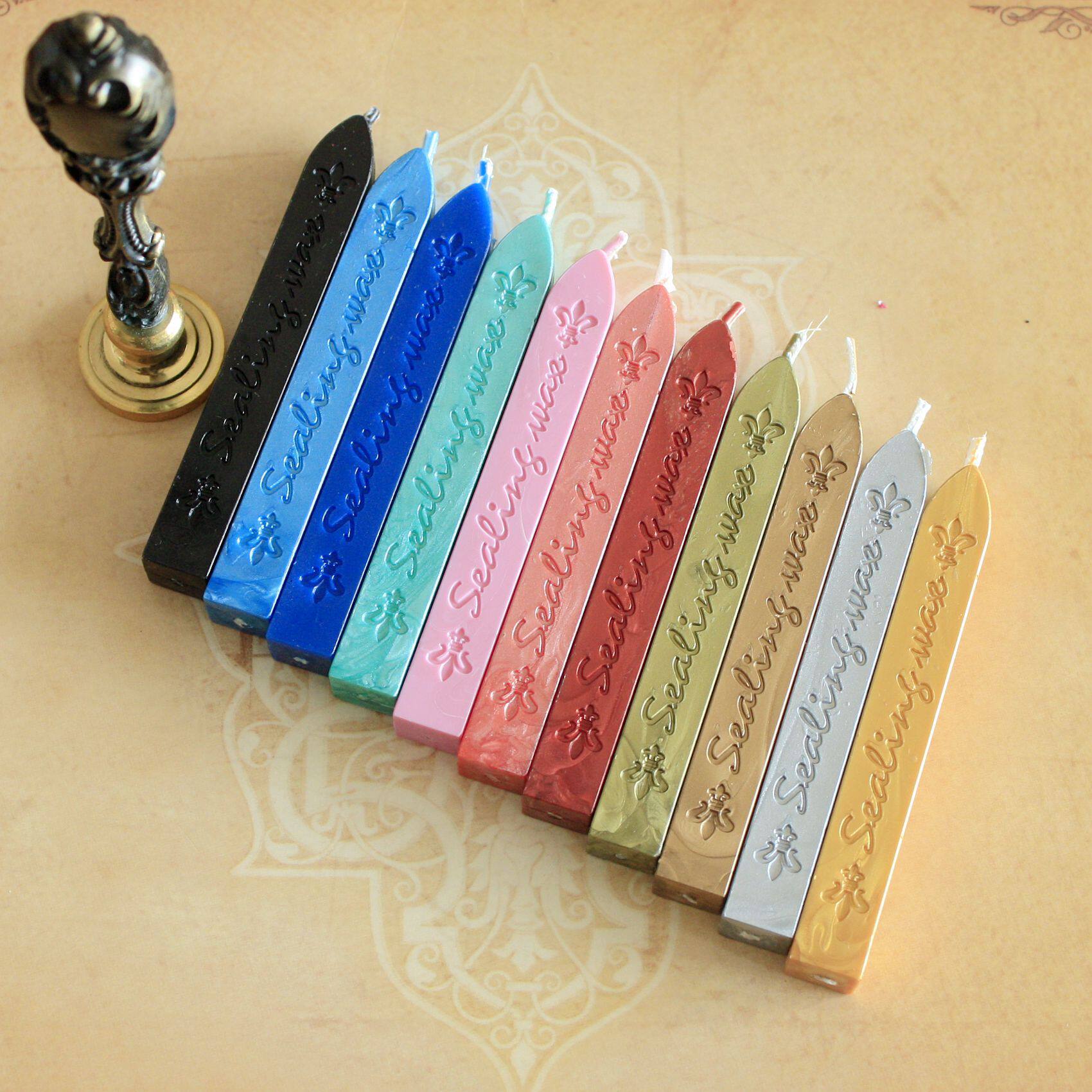 欧洲复古火漆印章蜡条 高品质封印专用封蜡 烙印 信封封口蜡条