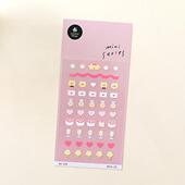 可爱小熊婚礼日记手帐素材装 韩国sonia贴纸 迷你系列deco.12 饰贴