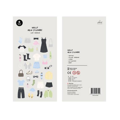 韩国sonia贴纸日常穿搭