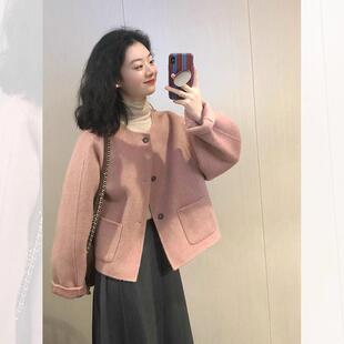 小香风短款毛呢外套女2025新款爆款今年流行漂亮呢子派克服秋冬款