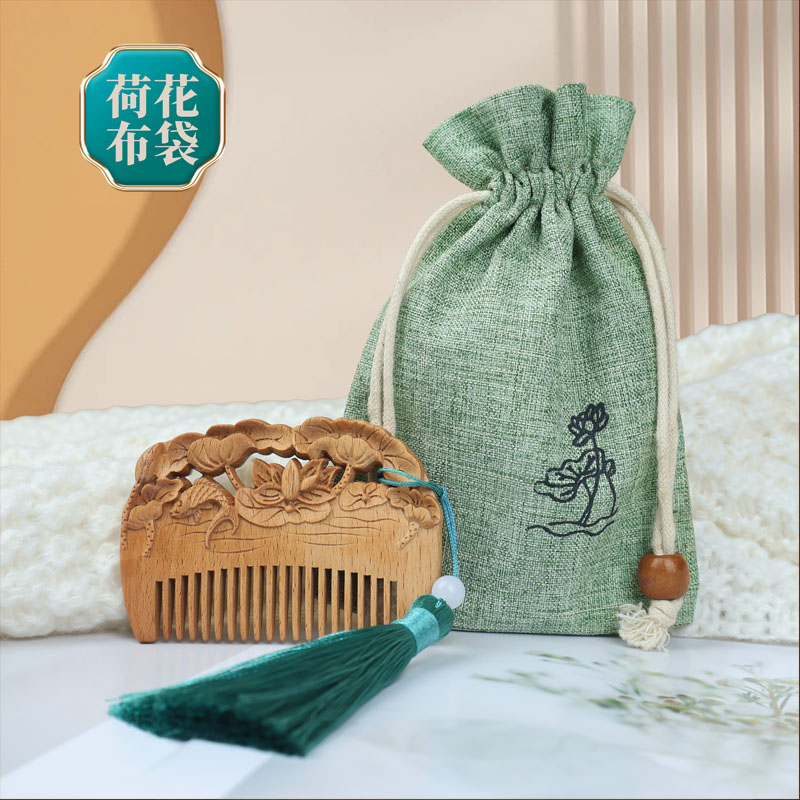 可爱迷你桃木梳子小巧随身便携款