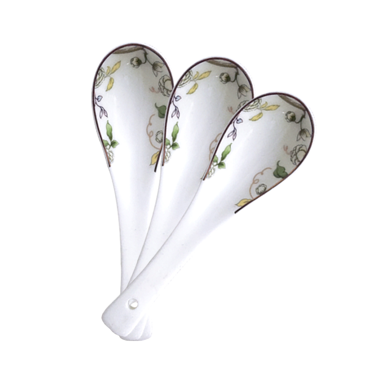 唐山骨质瓷大勺子家用盛粥喝汤