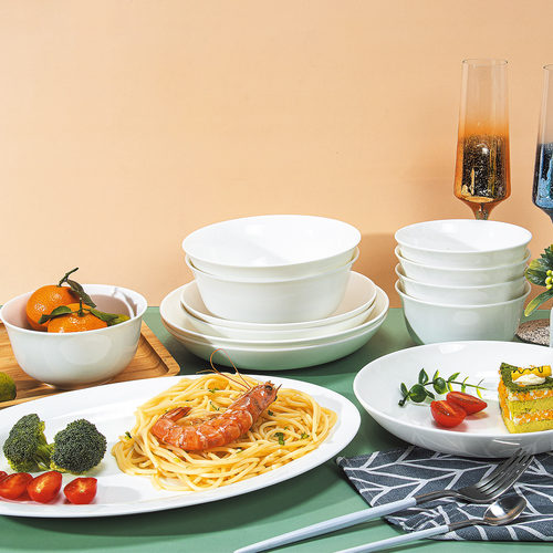安维娜餐具套装纯白简约现代