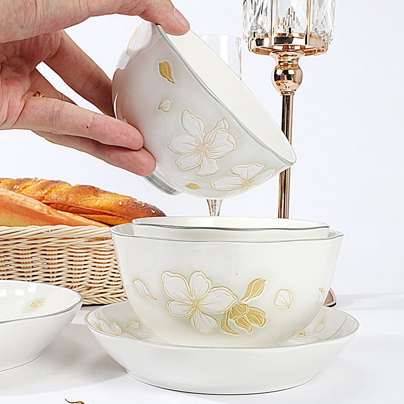 高颜值釉下彩厨房餐具安维娜现代