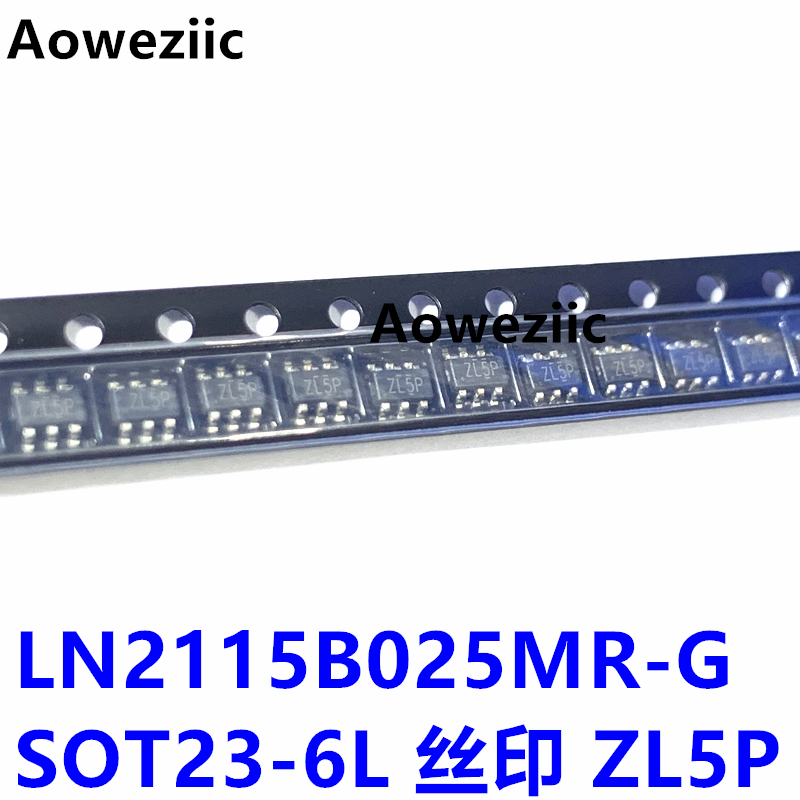 10个 LN2115B025MR-G SOT23-6L 丝印 ZL5P PWM 控制的 LED驱动器