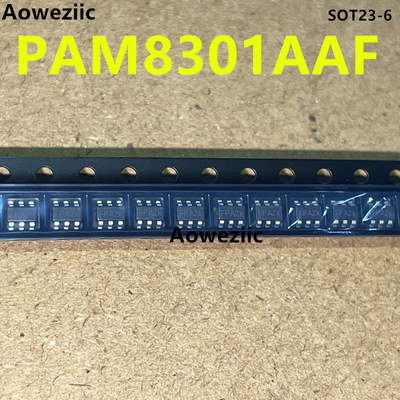 5个 PAM8301AAF SOT23-6集成放大器D级单声道1.5W 1通道 全新原装