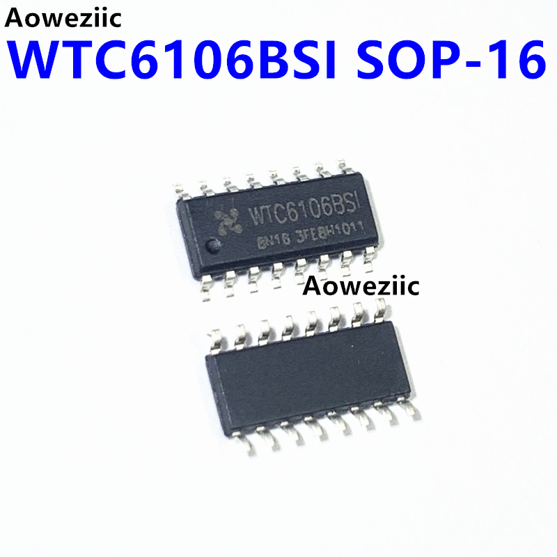 1个 WTC6106BSI SOP-16 六按键触摸感应芯片IC 贴片 全新原装现货
