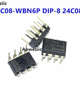 1个 M24C08-WBN6P DIP-8 24C08W6 24C08WP 直插 储存器芯片 进口