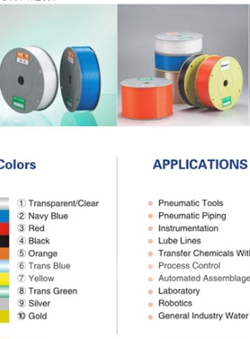 圣瑞朗PU软管红色 Φ5×Φ890m/卷焊炬排水泵用焊具胶管焊具配件
