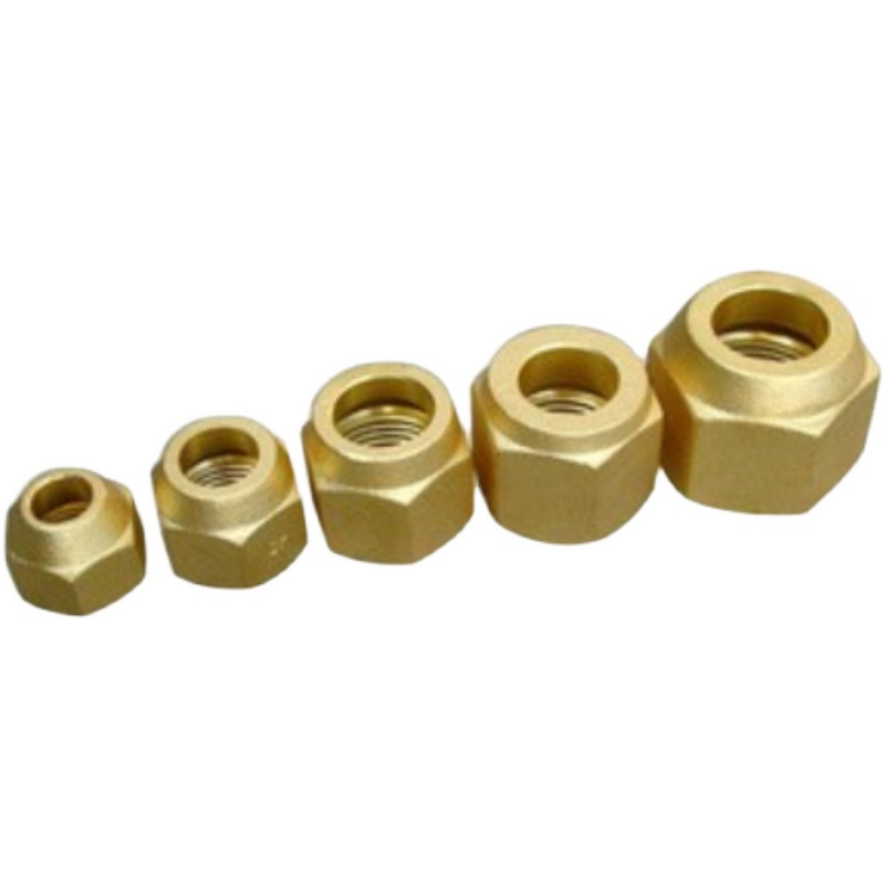 铜管黄铜纳子 5分 Φ15.88加厚铜纳子家用空调外机内丝接头铜螺母