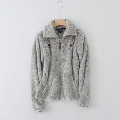 秋冬新款户外珊瑚开衫加厚