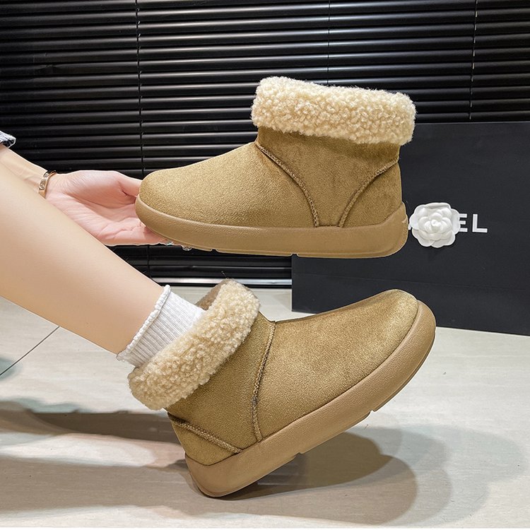 舒适丑萌大头雪地靴女生2025新款