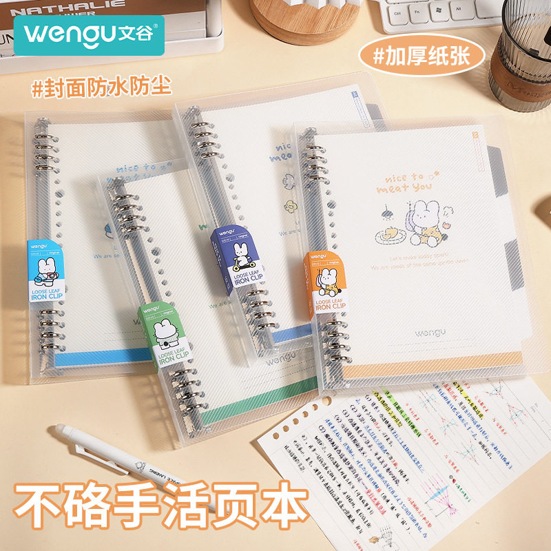 文谷A5可拆卸活页PP材质记事本