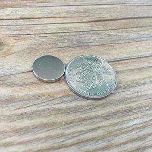 吸铁石 N48性能圆形15 磁钢 镀镍强磁铁 磁石磁钢 2毫米强力磁铁