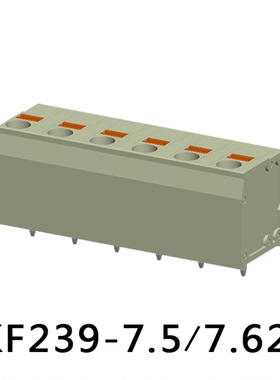 7.62mm弹簧式PCB快速焊接线端子柱KF239连接器接插件凤凰菲尼克斯