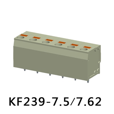 7.62mm弹簧式PCB快速焊接线端子柱KF239连接器接插件凤凰菲尼克斯