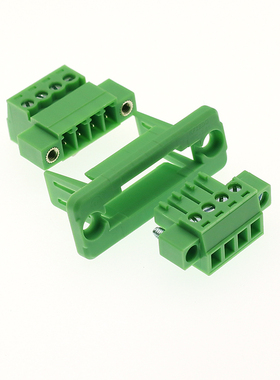 插拔式线对线穿墙接线端子3.81/KF2EDGRKP+2EDGWC+2EDGKM三件套