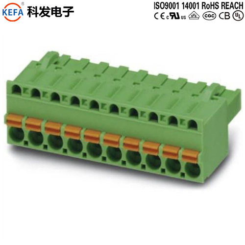 弹簧插拔式PCB接线端 KF2EDGKDF 5.08mm FKCT 2,5 ST连接器接插件