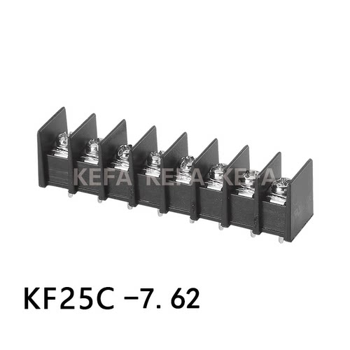 7.62mm20A栅栏式PCB接线端子KF25C中脚  S边脚 H高脚 L弯脚 M法兰