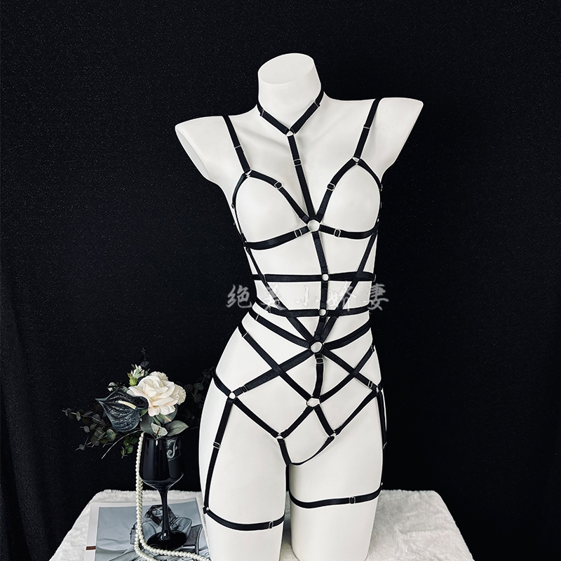 SENMHS性感火辣情趣线束连体衣