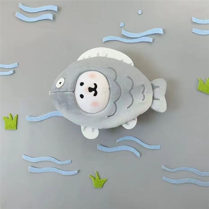 新品自嘲熊毛绒挂件钥匙扣