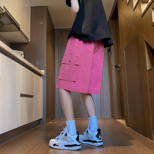 工装短裤男卡扣腰带夏季薄款速干户外运动裤子-A1103TP35控58,夏季清凉穿衣搭配学生图片