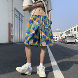 2026夏季短裤男士休闲裤宽松花裤子运动工装裤子男-A883TP25控39，男装牛仔裤，电商B241