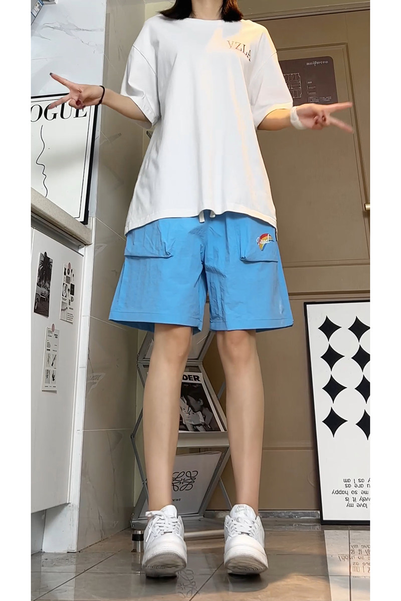 多巴胺男士工装短裤薄款休闲百搭五分裤直筒裤子-A950TP30控48,男装牛仔裤,电商B241