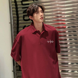 美式重磅衬衫领夏季polo衫痞男生短袖男装衣服潮-A1105TP35控58，男装Polo衫，电商B241