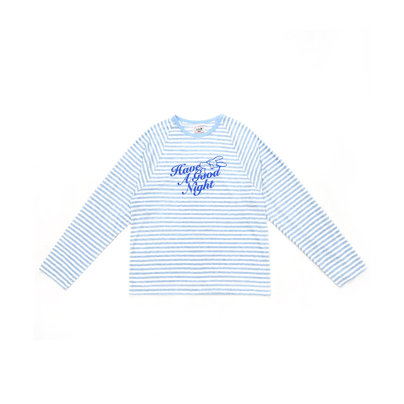 Aveineil for Toylate「Good Night」 联名限定 条纹长袖T恤