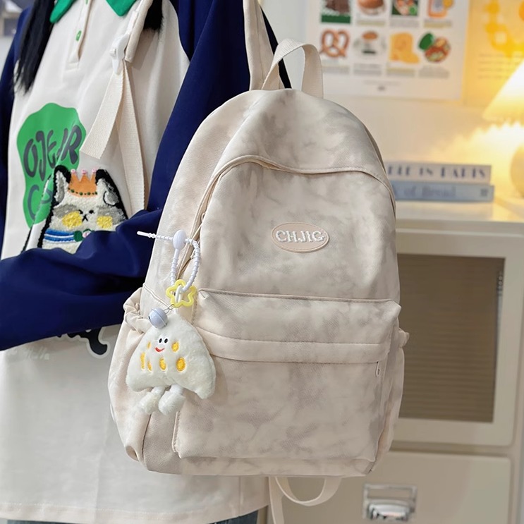 2025新款简约扎染印花双肩背包