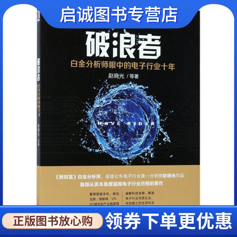 正版现货直发破浪者:白金分析师眼中的电子行业十年 赵晓光等 9787111575245 机械工业出版社