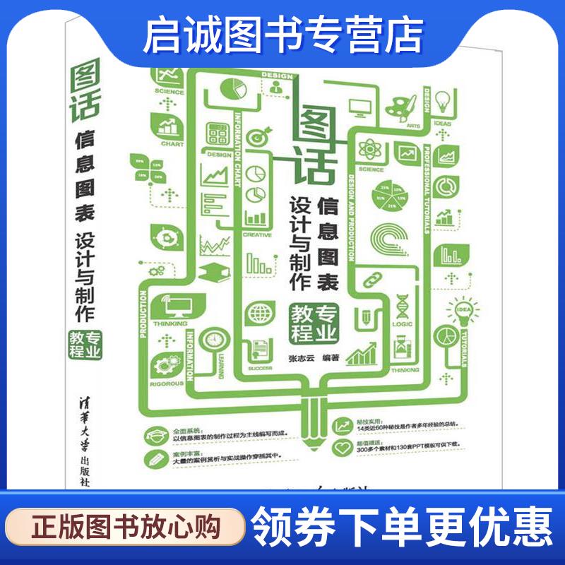 正版现货直发图话:信息图表设计与制作专业教程 张志云 9787302450481 清华大学出版社