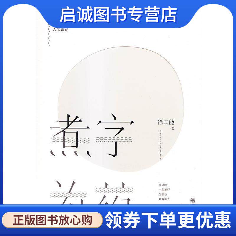 正版现货直发煮字为药 徐国能 著 9787510824654 九州出版社