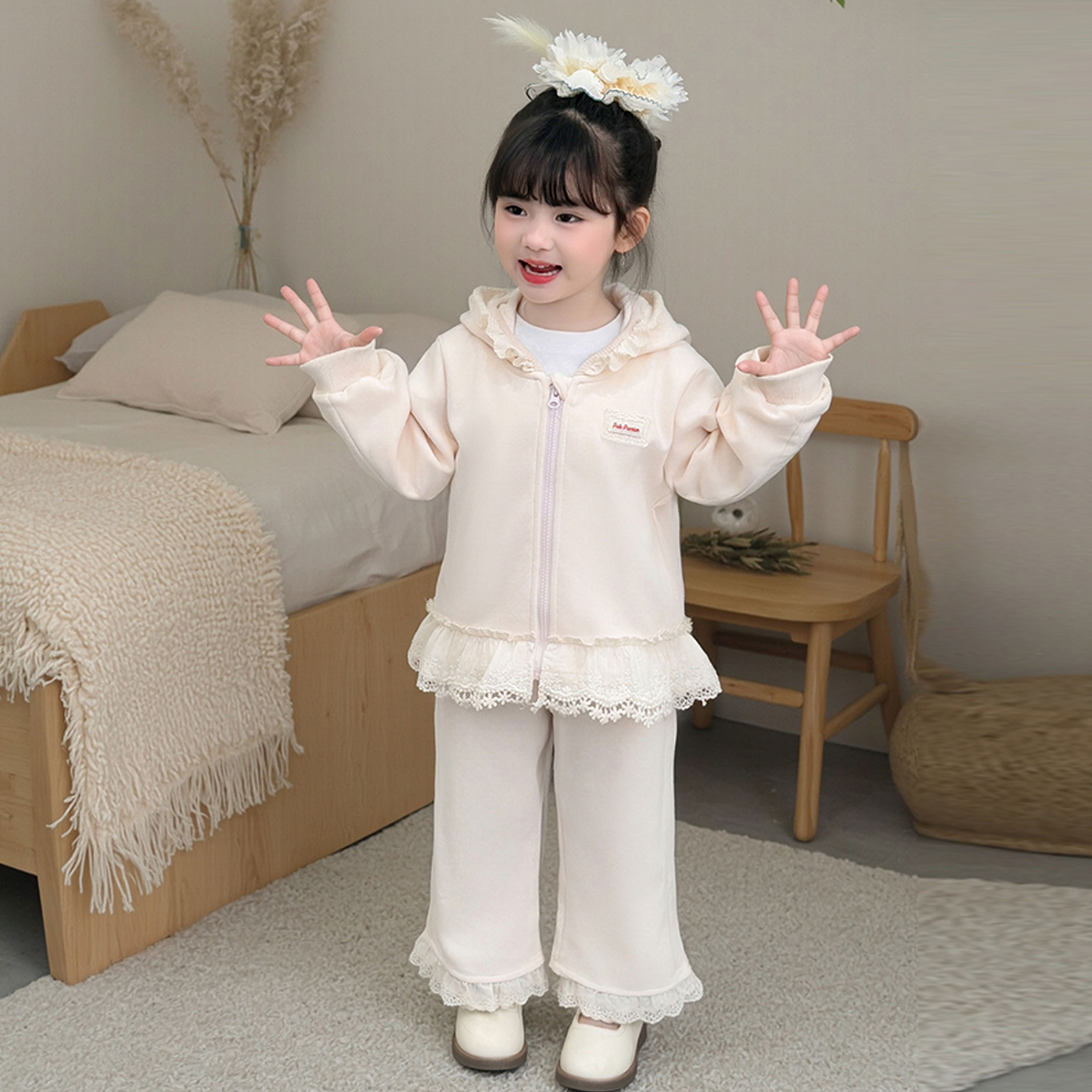 女童套装2025秋装新款洋气