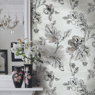 美国原装进口水墨花背景