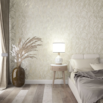 现代简抽象线条金线客厅壁纸