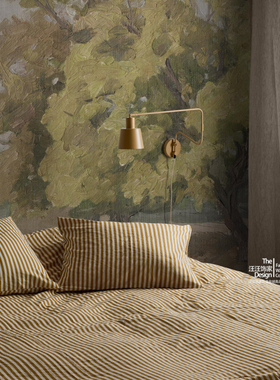 Hedgerow Landscape 瑞典原装进口定制壁画 草原树木油画背景墙纸