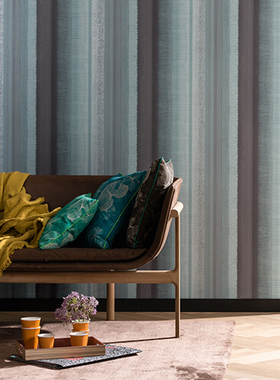 德国marburg原装进口 现在简约渐变条纹几何暗纹卧室客厅质感壁纸