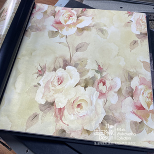 美国SBK原装进口San Jose 圣何塞美式田园花朵花卉卧室背景墙壁纸