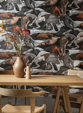 比利时ARTE原装进口墙布现代 Saturnia 人物 沐浴场景背景墙壁纸