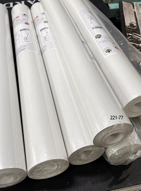 现货瑞典Duro正品进口素色大面米白色墙壁纸特价清仓处理库存捡漏