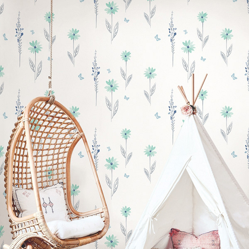 美国布鲁克墙壁儿童房墙纸