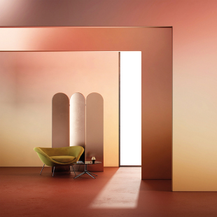 GLLP77B渐变 卧室电视柜背景壁画GLLP77A 意大利原装 进口订制客厅